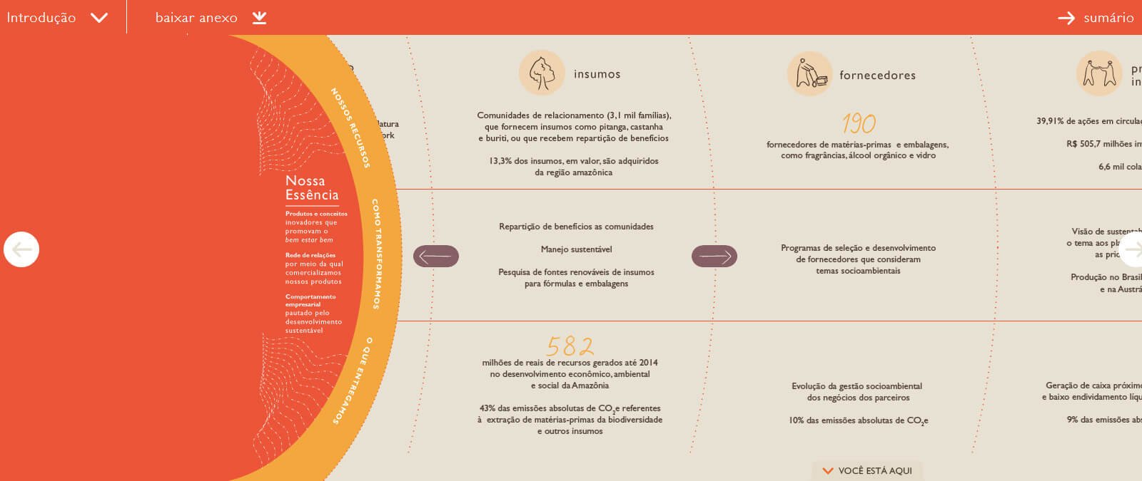 Hotsite Relatório Anual Natura 2014