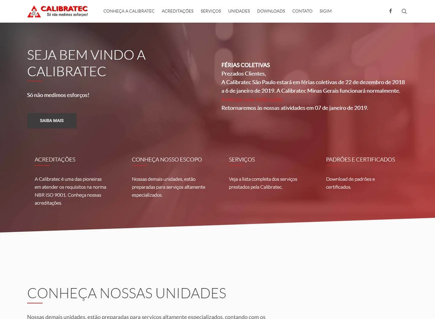 Site Calibratec - Home