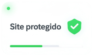 Site WordPress protegido com manutenção mensal